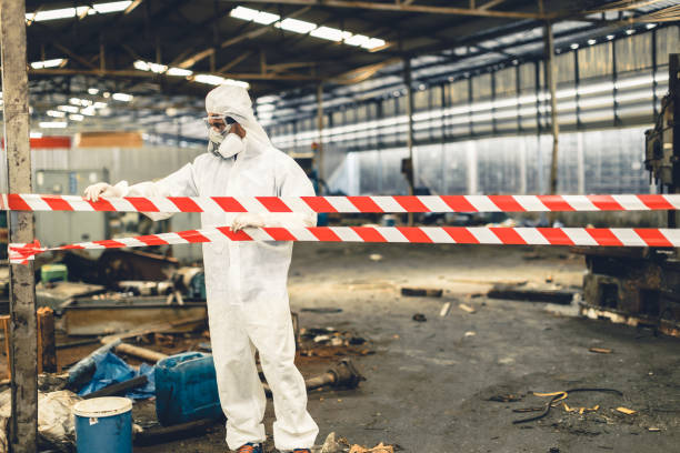 Professional Biohazard Cleanup technician working in Cold Spring, NY